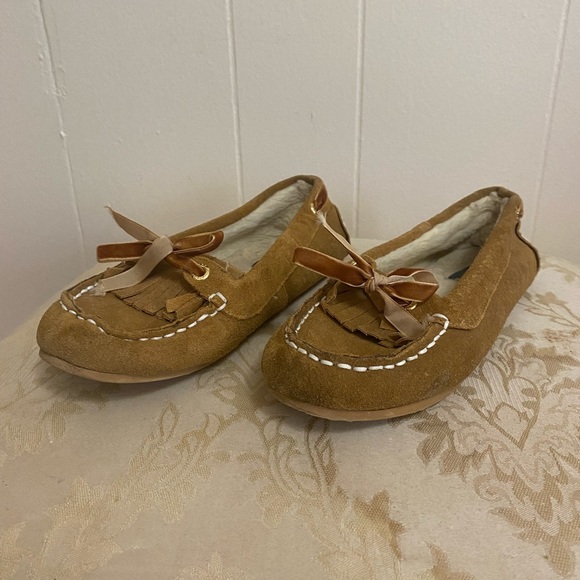 Tan Sperry Moccasins - Picture 3 of 7